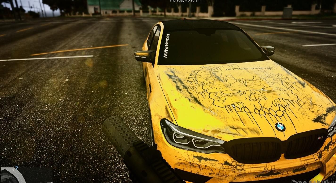 侠盗猎车手5MOD 2018 BMW M5 F90 Race Livery [BODY/WINDOWS/HQ]