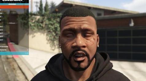 侠盗猎车手5MOD Lil Tracy Face Tattoos for Franklin by @absolutelynaut