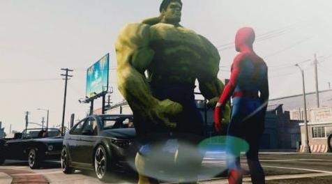 侠盗猎车手5MOD 【搬运】更真实更巨大的绿巨人浩克