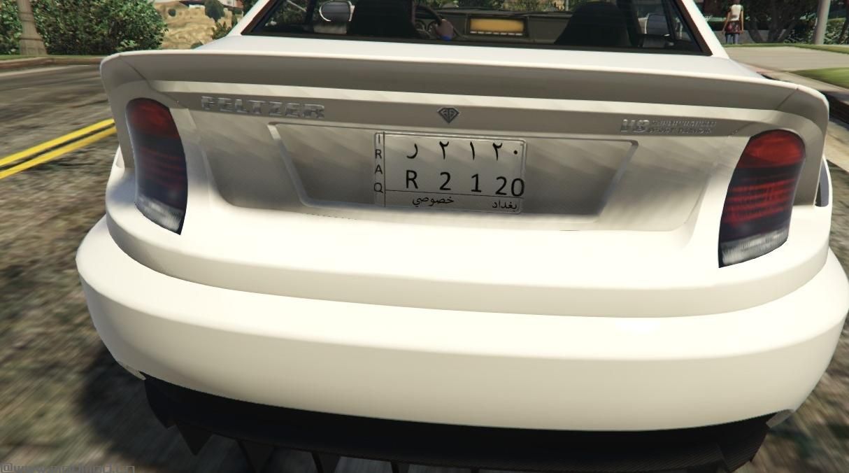 侠盗猎车手5MOD iraqi License Plate