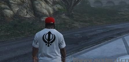 侠盗猎车手5MOD franklin punjabi t-shirt