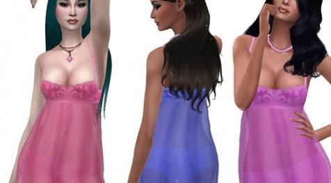 模拟人生4MOD Babydoll 性感透明衣服
