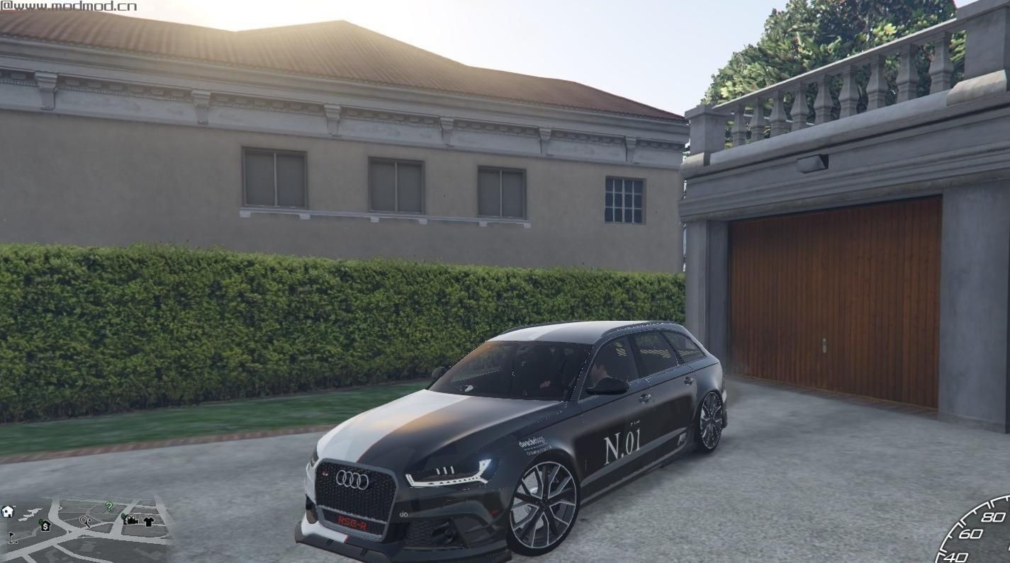 侠盗猎车手5MOD Jon Olsson&rsquo;s No.1 I Audi RS6+ Avant ABT livery