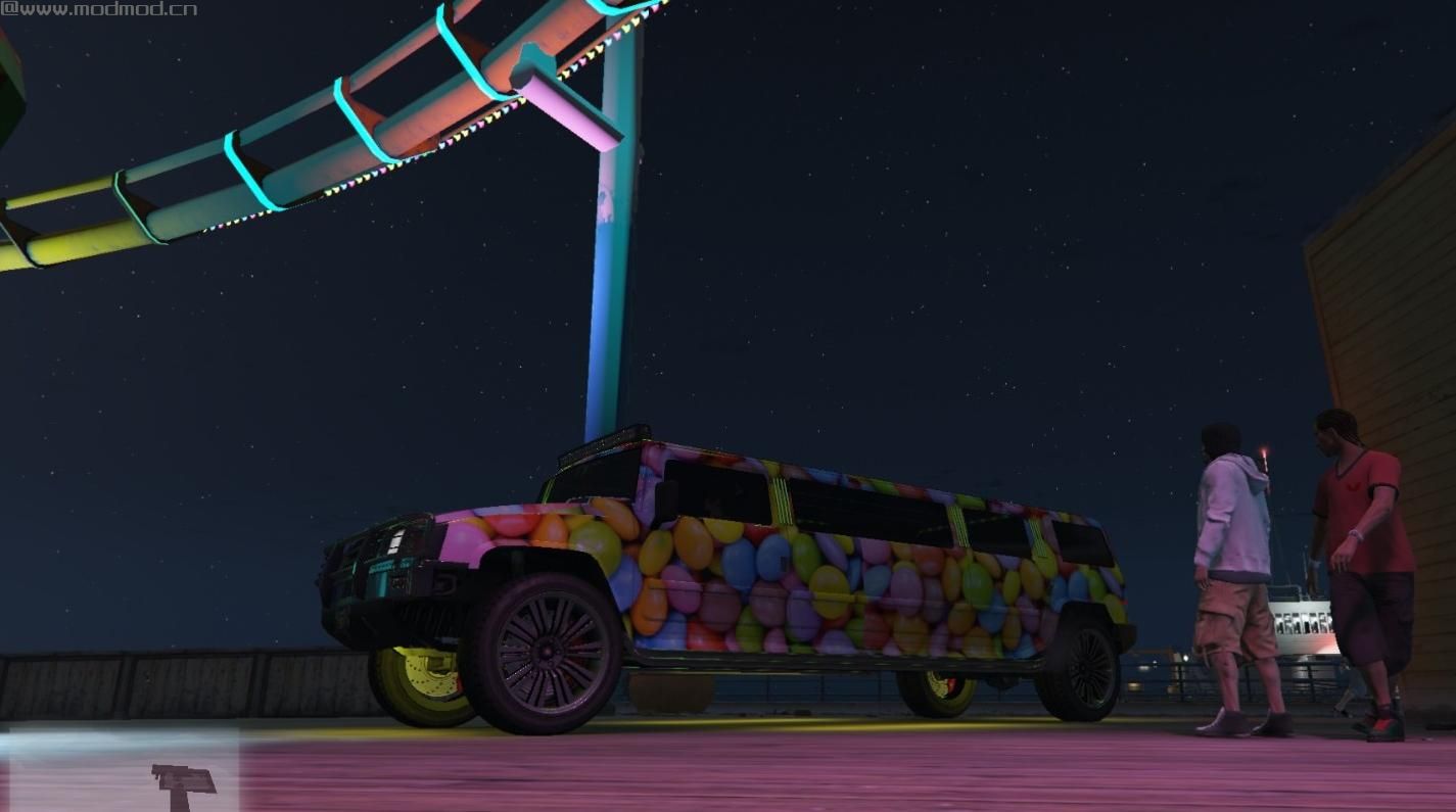 侠盗猎车手5MOD Smarties Camo for After Hours Vehicles