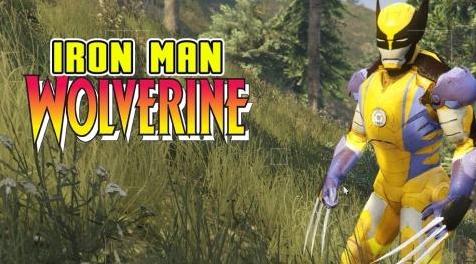 侠盗猎车手5MOD IRON MAN - WOLVERINE