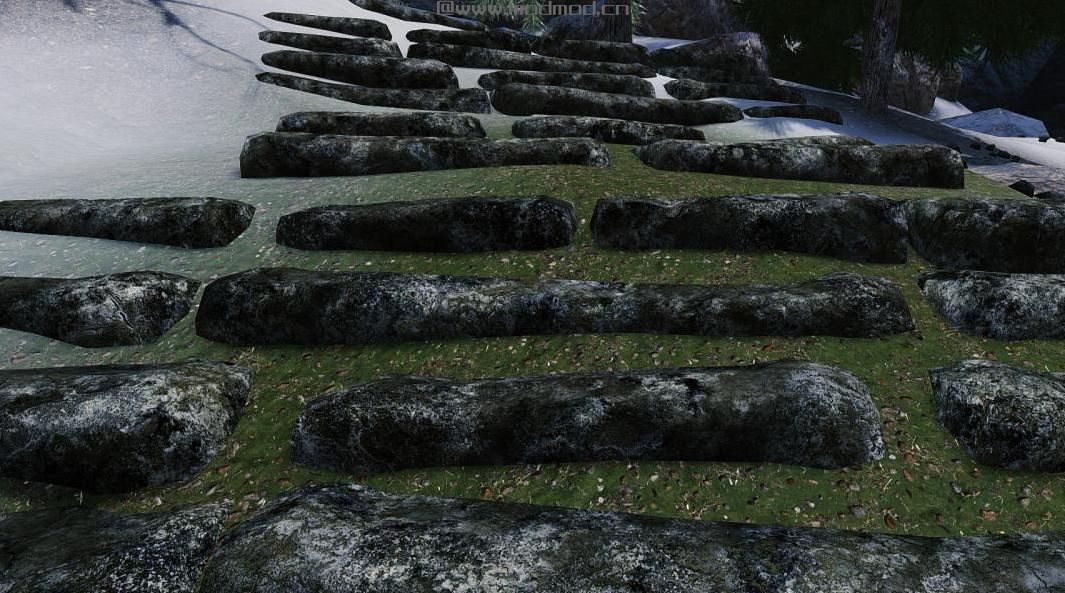 SkyRIM 3D高级Hrothgar台阶