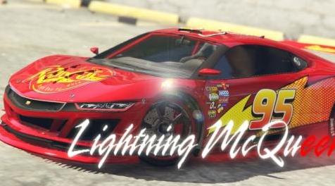 侠盗猎车手5MOD  Lightning McQueen Skin for Dinka Jester