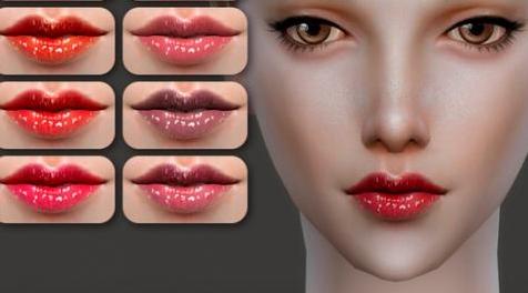 模拟人生4MOD Bobur Lipstick 35-口红35