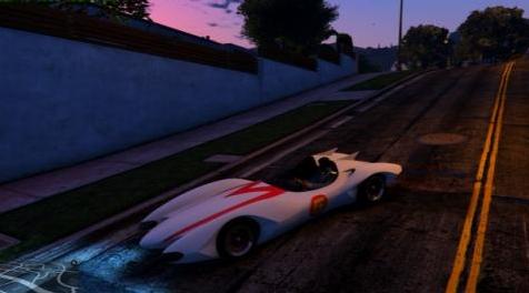 侠盗猎车手5MOD Speed Racer Mach 5 Paintjob for Declasse Scramjet