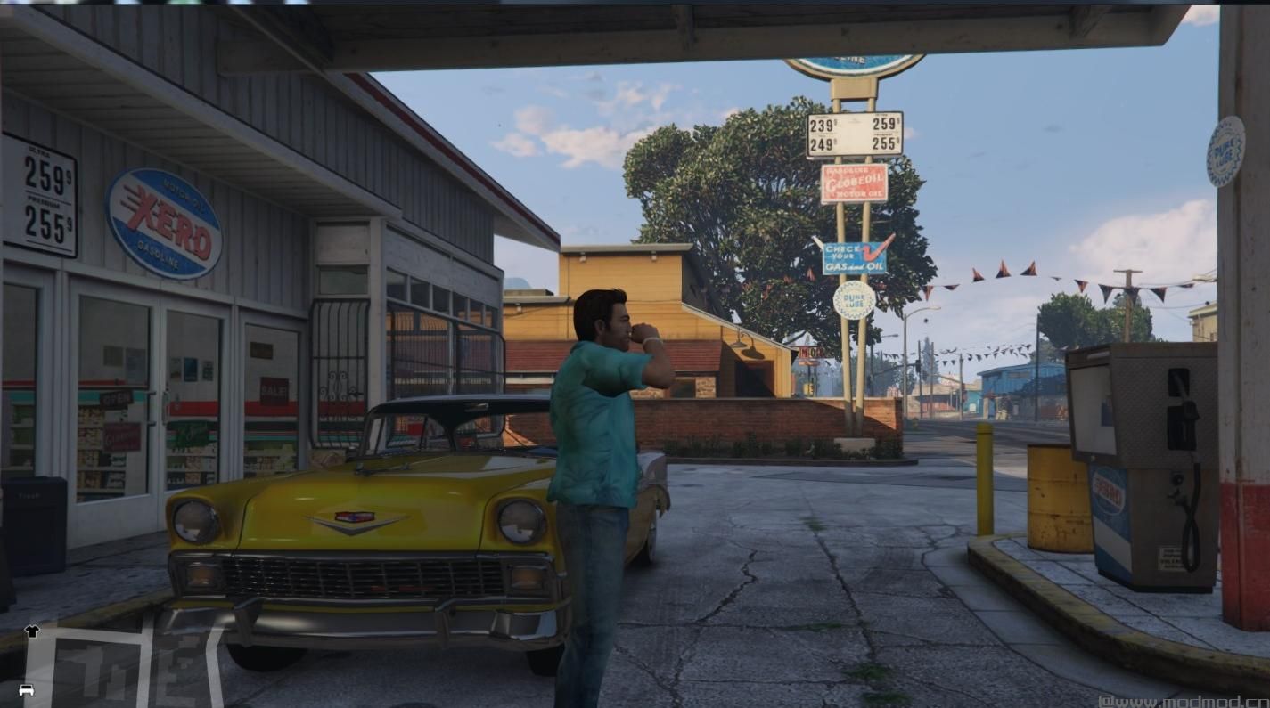 侠盗猎车手5MOD Vice City HD Tommy Clothes Texture