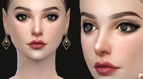 模拟人生4MOD S-Club WM ts4 Eyebrows F 201705-眉毛