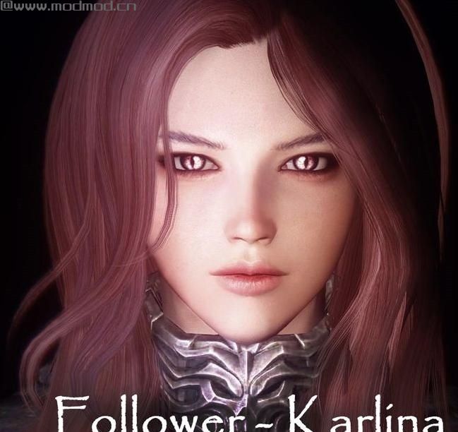 上古卷轴5：天际MOD 一个御姐随从Karlina，卡莉娜