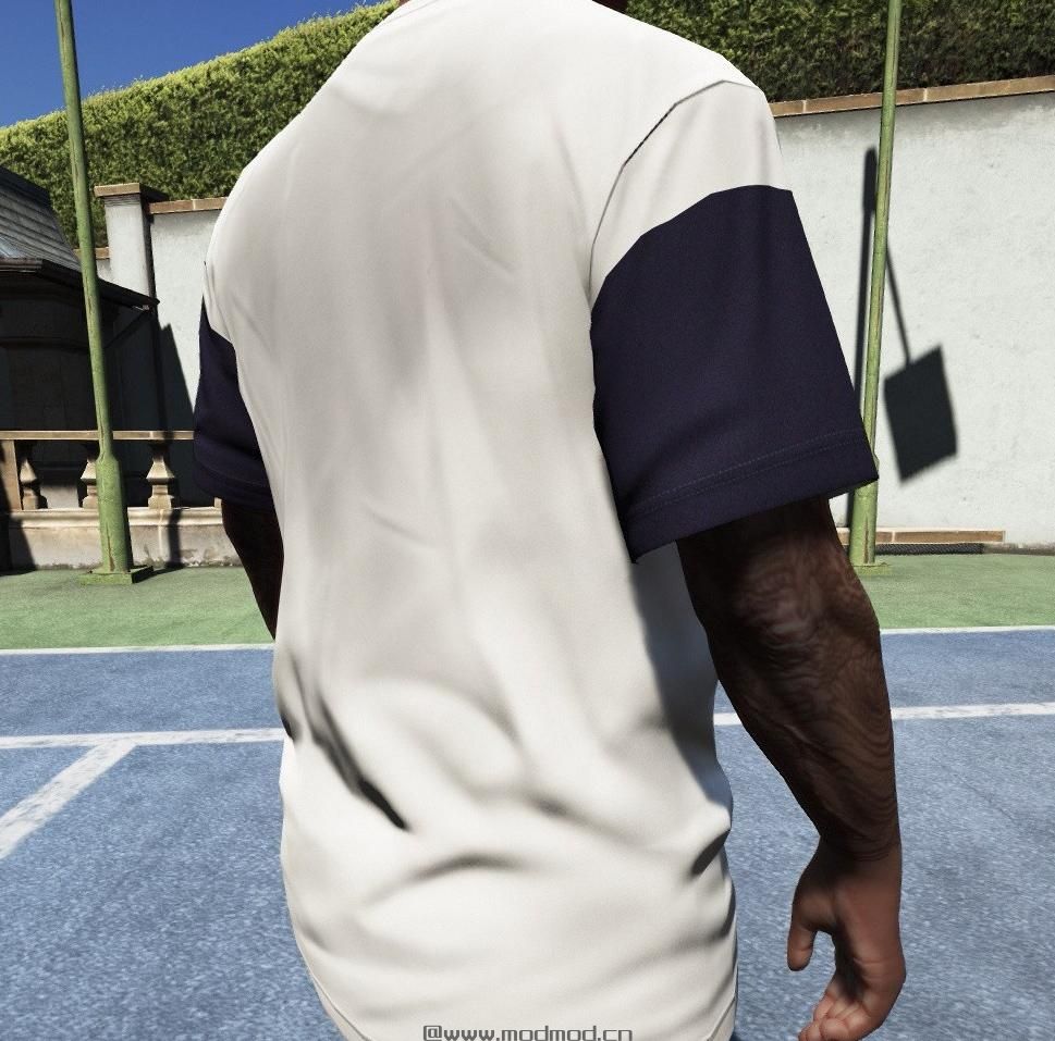 侠盗猎车手5MOD T-SHIRT LACOSTE SPORT ROLAND GARROS EDITION