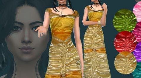 模拟人生4MOD DressEleganzS4Magic-7 女性连衣裙