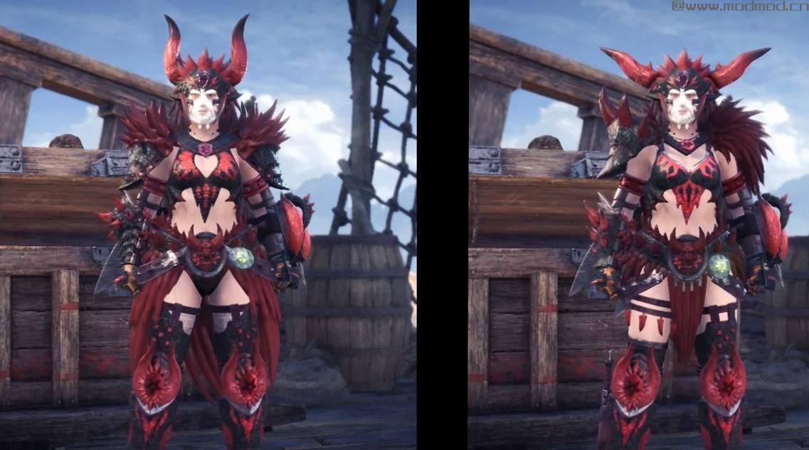 MHW Armor MALE and FEMALE Arch Demon Nergiagnte