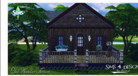 模拟人生4MOD 老木栏杆