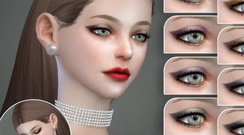 模拟人生4MOD  S-Club LL ts4 Eyeshadow-眼影