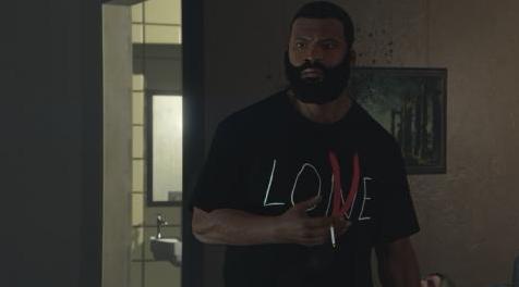 侠盗猎车手5MOD VLONE Lone Love T-Shirt (Black)