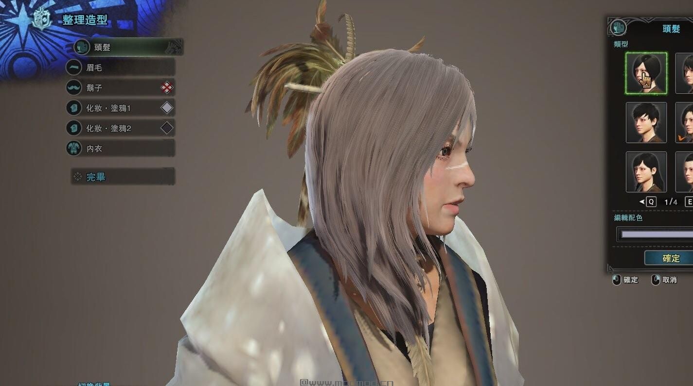 怪物猎人：世界MOD 新的发型（New hairstyle）