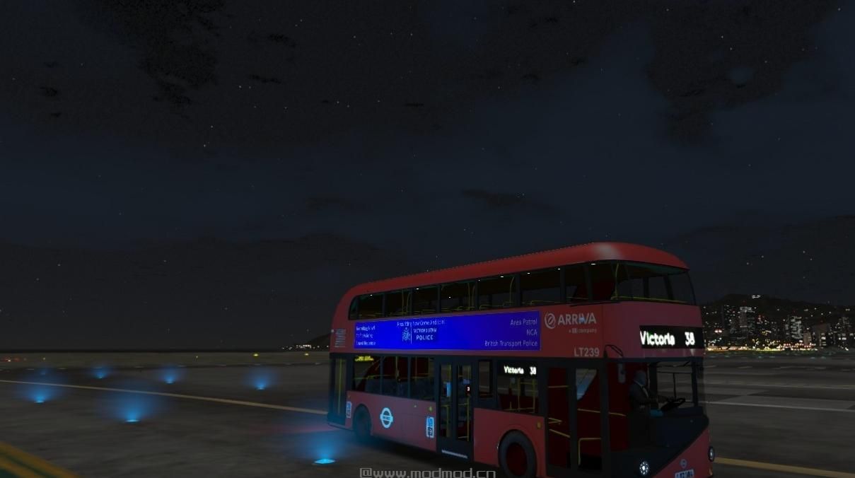 侠盗猎车手5MOD New Bus For London Skin