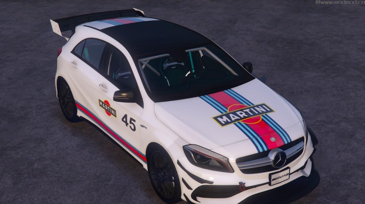 侠盗猎车手5MOD [2017 Mercedes-AMG A45 W176] Martini livery