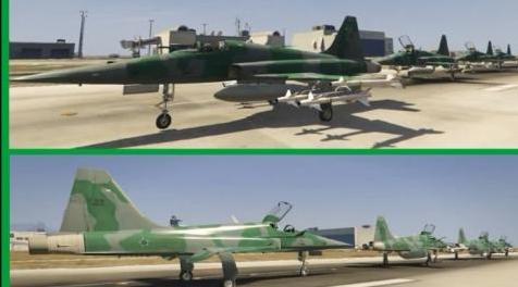 侠盗猎车手5MOD F-5EM TIGER 战斗机