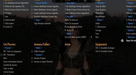 上古卷轴5：重置版MOD 分类收藏夹菜单SSE FR