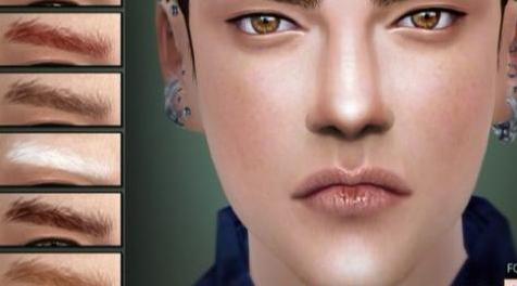模拟人生4MOD [Tifa]S4_Eyebrow N5_MF 眉毛
