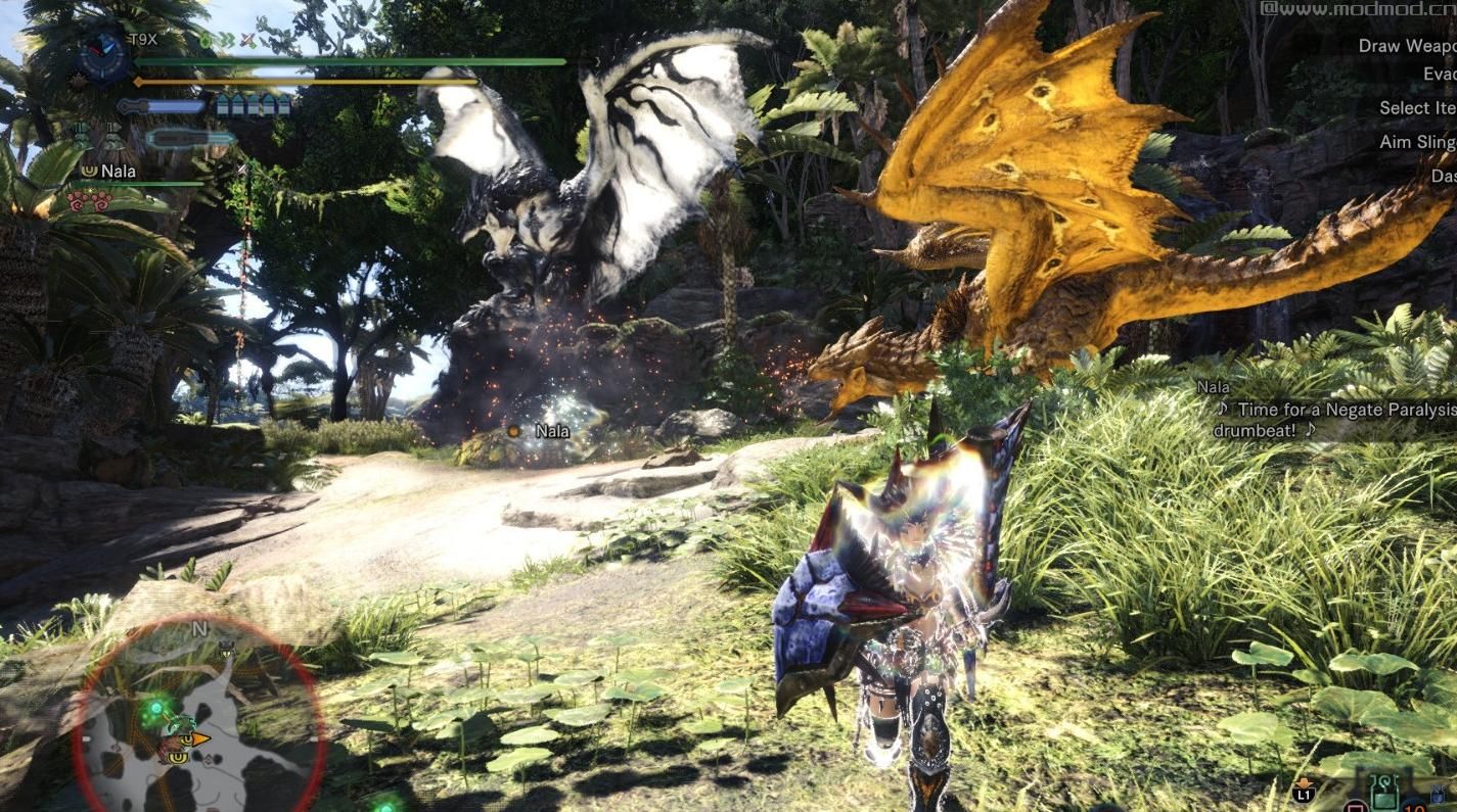 怪物猎人：世界MOD Silver Rathalos 和 Gold Rathian