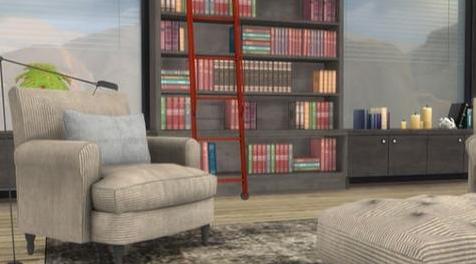 模拟人生4MOD Palladium Home Library-客厅套装