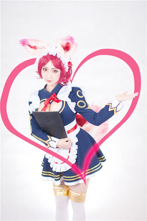 《王者荣耀》女仆妲己cosplay,cosplay,二次元