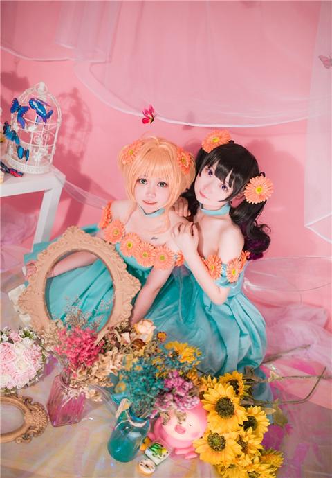 《魔卡少女樱》 木之本樱x大道世知世cosplay,cosplay,二次元