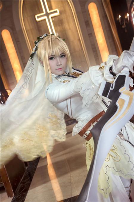 《fate》尼禄花嫁,cosplay,二次元