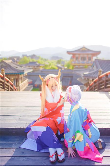 《小林家的龙女仆》和服之旅cosplay,cosplay,二次元