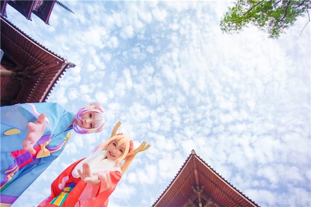 《小林家的龙女仆》和服之旅cosplay,cosplay,二次元