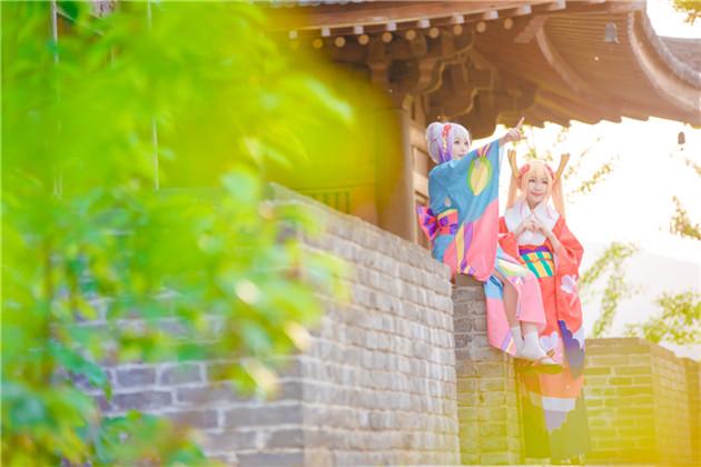 《小林家的龙女仆》和服之旅cosplay,cosplay,二次元