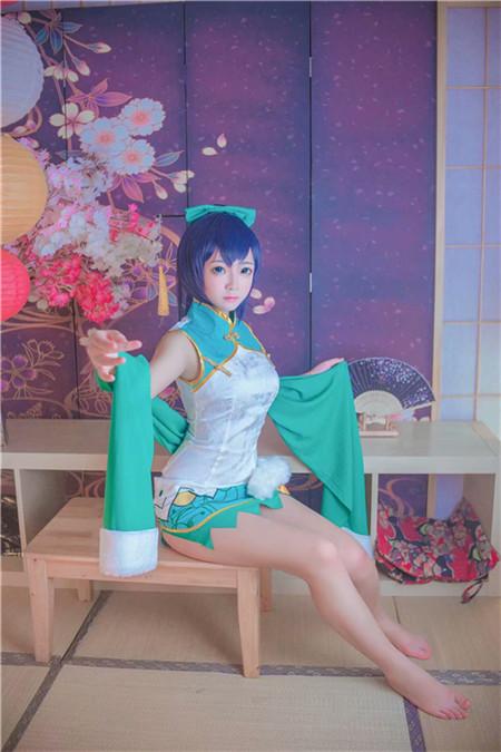 莹草小姐姐的旗袍超可爱,cosplay,二次元