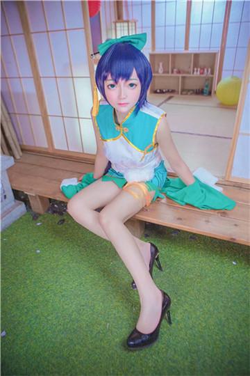 莹草小姐姐的旗袍超可爱,cosplay,二次元