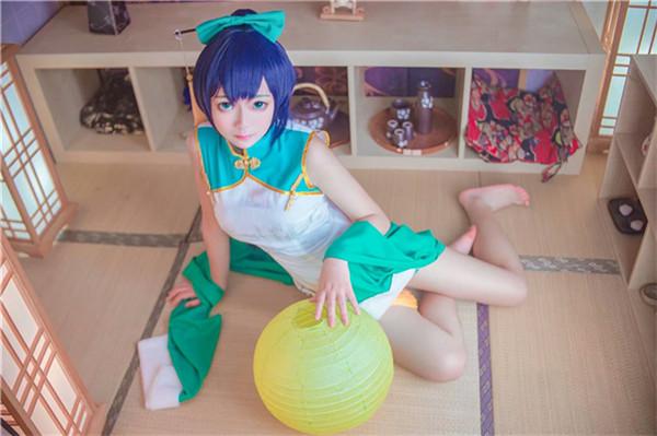 莹草小姐姐的旗袍超可爱,cosplay,二次元