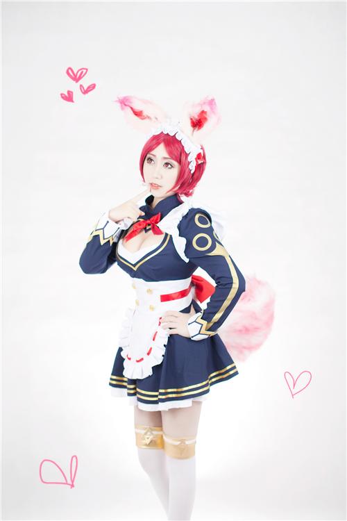 《王者荣耀》女仆妲己cosplay,cosplay,二次元