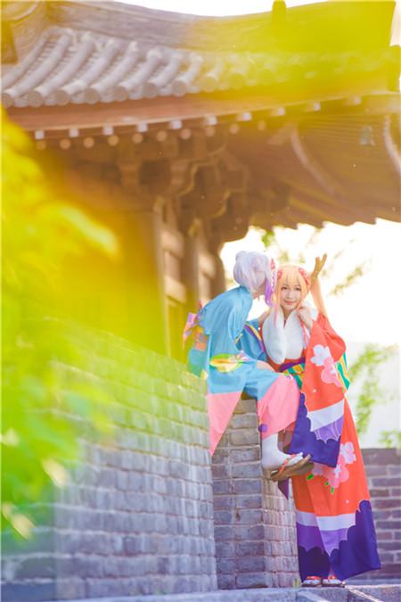 《小林家的龙女仆》和服之旅cosplay