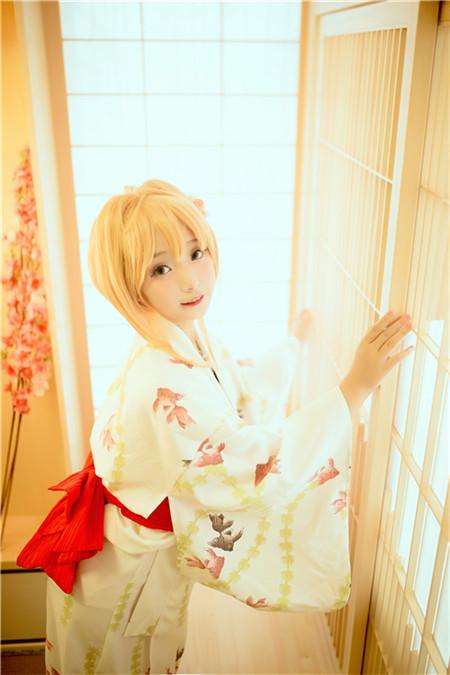 《魔卡少女樱》小樱金鱼浴衣,cosplay,二次元
