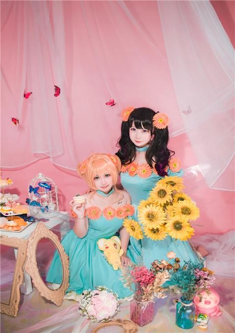 《魔卡少女樱》 木之本樱x大道世知世cosplay,cosplay,二次元