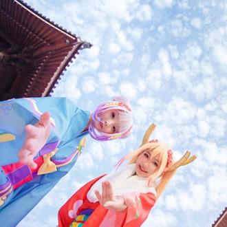《小林家的龙女仆》和服之旅cosplay,cosplay,二次元