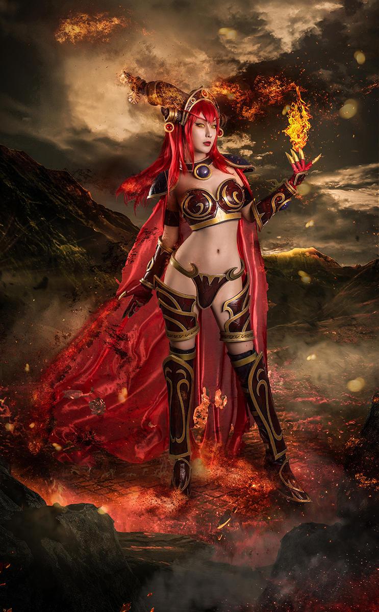 魔兽世界红龙女王COSPLAY,cosplay,二次元