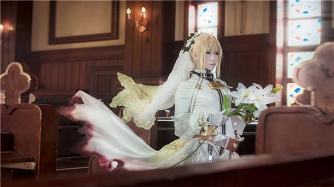 《fate》尼禄花嫁,cosplay,二次元