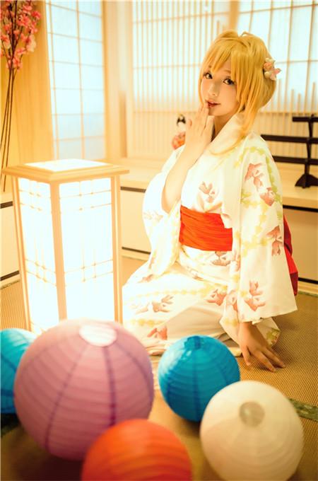 《魔卡少女樱》小樱金鱼浴衣,cosplay,二次元