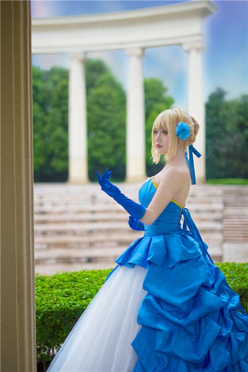 《fate》 saber 十周年礼服 cosplay,cosplay,二次元