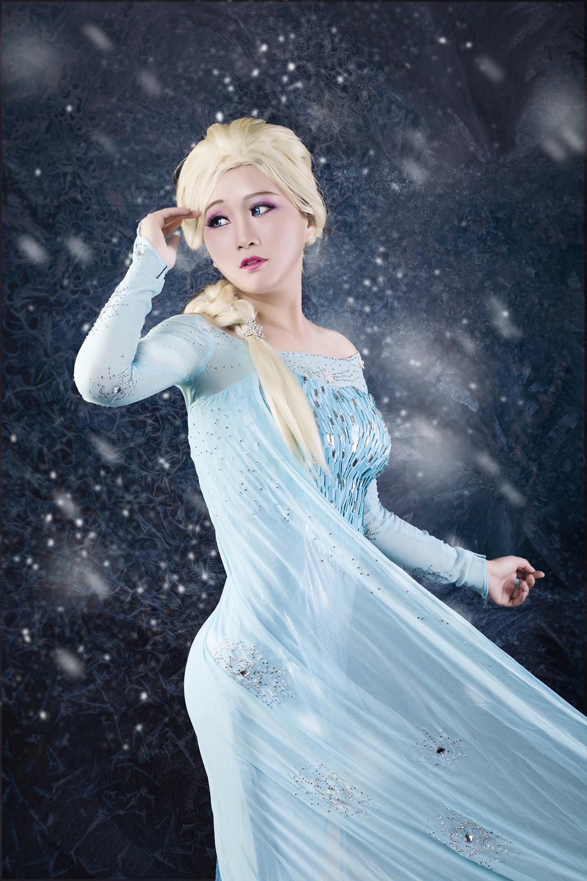 冰雪奇缘Elsa COSPLAY,cosplay,二次元