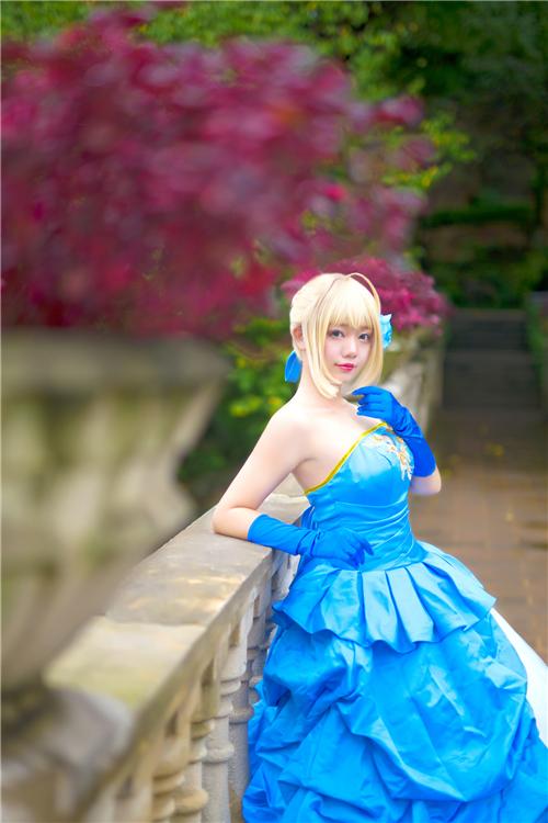 《fate》 saber 十周年礼服 cosplay,cosplay,二次元